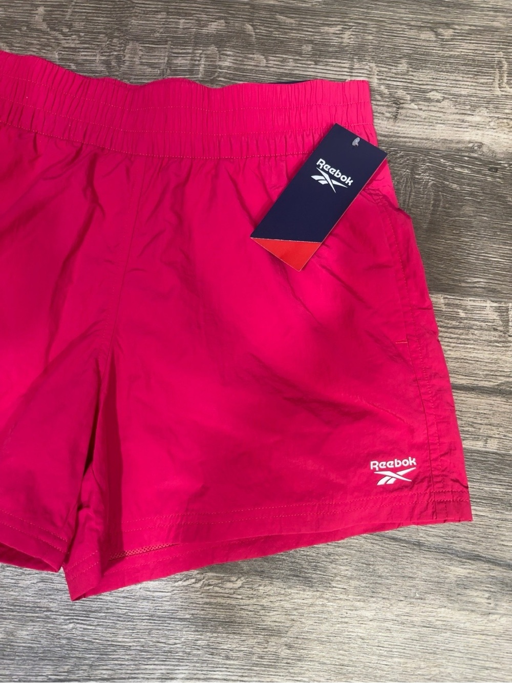 Reebok Women’s Relaxed Marathoner Track Shorts Pink Size Small NWT - Picture 3 of 8